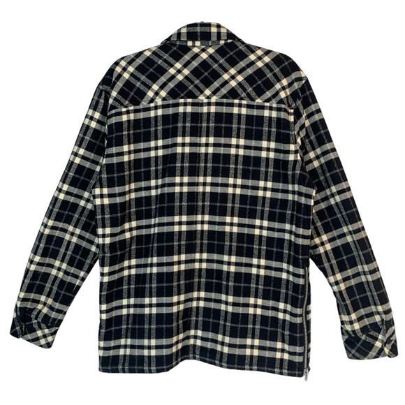 Fear of God FOG Plaid Flannel Padded Jacket Men’s Size Small Black White - Picture 4 of 14